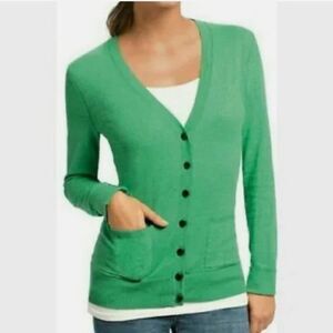 CAbi Billi Green Button Down Cardigan.